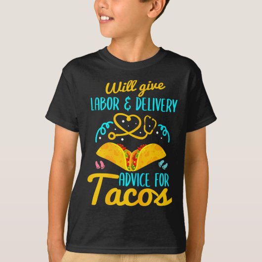 Verpleegster Shirt Funny Taco Liefhebber Ob (Voorkant)