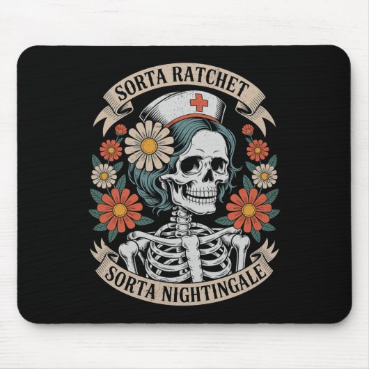 Verpleegster Sorteerbaar Ratchet Sorteerbaar Night Muismat (Voorkant)