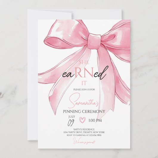 Verpleegster Speld Ceremonie Kaart (Voorkant)