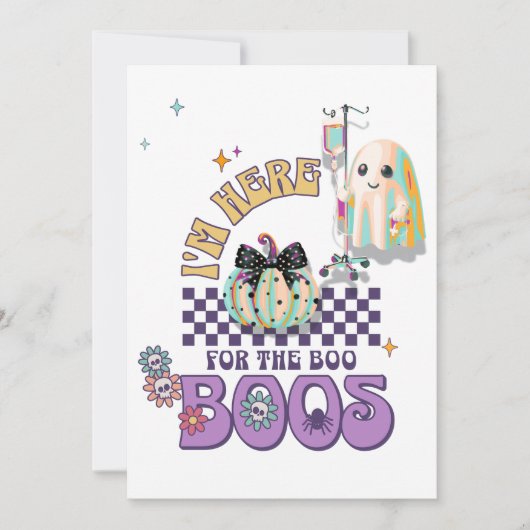 verpleegster spook grappig citaat pompoen coquette kaart (Voorkant)