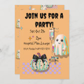 verpleegster spook grappig citaat pompoen coquette kaart (Voorkant / Achterkant)