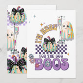 verpleegster spook grappige spreuk pompoen coquett kaart (Voorkant / Achterkant)