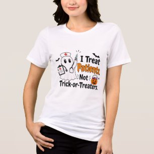 Verpleegster spook Halloween Trick-or-Treat T-shir Tri-Blend Shirt
