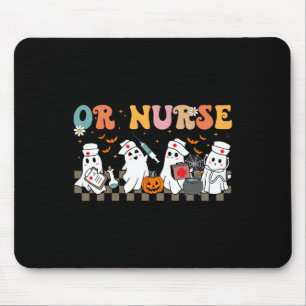 Verpleegster Spookachtige Geest Halloween Lief Ver Muismat
