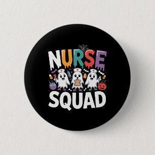 Verpleegster Squad Ghost Halloween Ronde Button 5,7 Cm