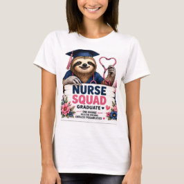 Verpleegster Squad Luiaard Afstuderen RN 2026 Scha T-shirt
