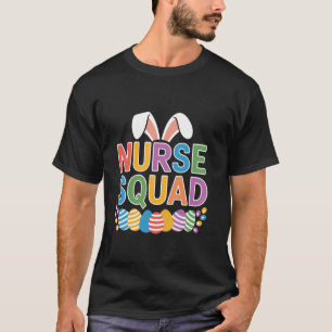 Verpleegster Squad Muts Konijn Oren Pasen Dag Medi T-shirt