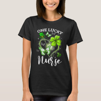 Verpleegster St. Patrick's Day Eén Gelukkige Verpl T-shirt