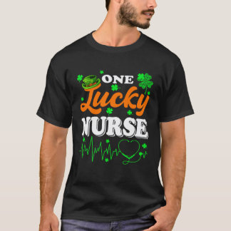 Verpleegster St. Patrick's Day Eén Gelukkige Verpl T-shirt