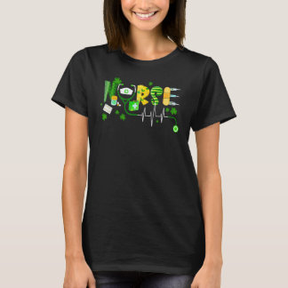 Verpleegster St. Patrick's Day Geluksverpleegster  T-shirt