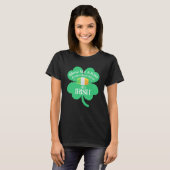 Verpleegster St Patrick's Day Kiss Me I M Irish Fa T-shirt (Voorkant volledig)