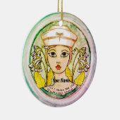 Verpleegster stem keramisch ornament (Rechts)