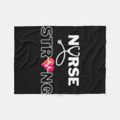 Verpleegster sterke stijl fleece deken (Voorkant (Horizontaal))