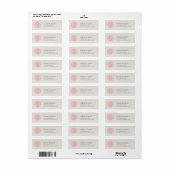 Verpleegster Stethoscoop Adreslabel Etiket (Full Sheet)