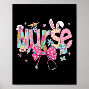 Verpleegster Stethoscoop Cute Coquette Boog Stetho Poster