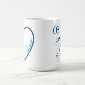 Verpleegster Stethoscoop Hart Blauw Koffie Leuke V Koffiemok (Center)