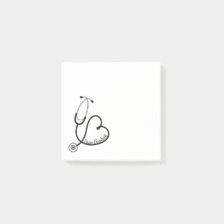 Verpleegster Stethoscoop Hart Cadeau Post-it® Notes