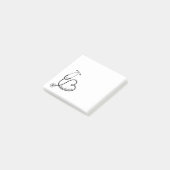 Verpleegster Stethoscoop Hart Cadeau Post-it® Notes (Schuin)