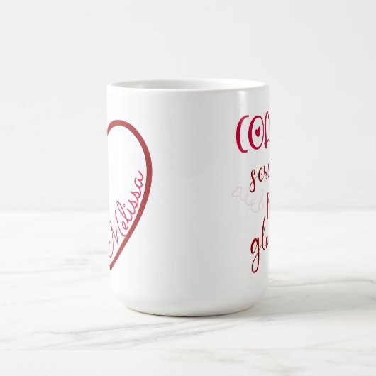 Verpleegster Stethoscoop Hart Rood Koffieplezier V Koffiemok (Center)