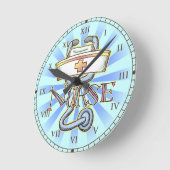 Verpleegster Stethoscoop Klok (Hoek)