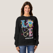 Verpleegster Stethoscope Scrub Life Nurse Bunny Ea Trui (Voorkant volledig)