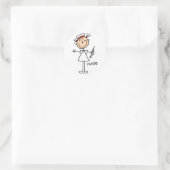 Verpleegster Stick figuur Sticker (Tas)