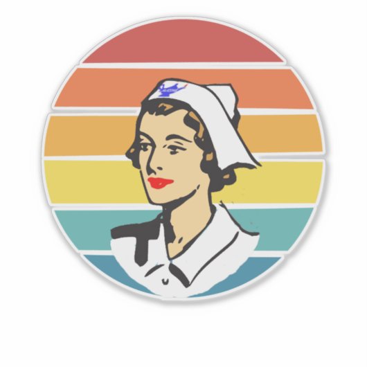 Verpleegster Sticker (Voorkant)
