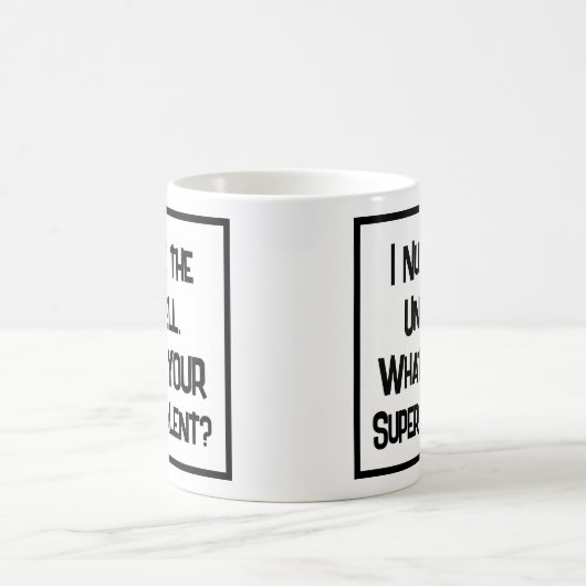 Verpleegster Super Talent. KoffieMok (Center)