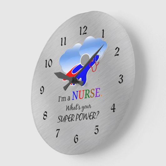 Verpleegster Superheld Humor Grote Klok (Hoek)