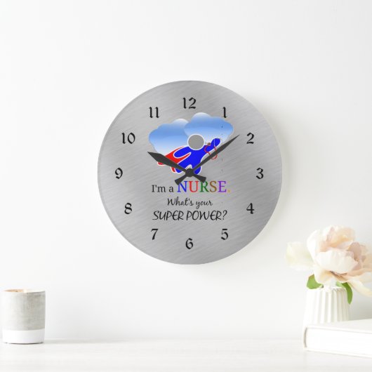 Verpleegster Superheld Humor Grote Klok (Huis)