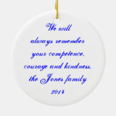 Verpleegster Superheldenornament Keramisch Ornament (Achterkant)