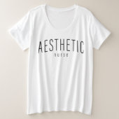 verpleegster t-shirt met esthetische uitstraling (Design voorkant)
