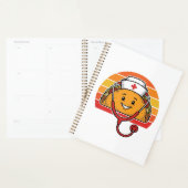 Verpleegster Taco Retro Vintage Gravure Ontwerp_1 Planner (Display)