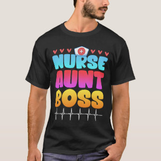 Verpleegster Tante Baas Moederdag Tante Grappig T-shirt