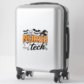 Verpleegster Tech - Halloween - met skelet, heks e Sticker (Koffer)