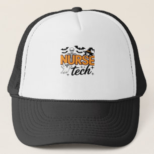 Verpleegster Tech - Halloween - met skelet, heks e Trucker Pet