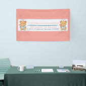 Verpleegster Teddy Beer Feestbanner Spandoek (Beurs)
