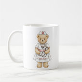 Verpleegster Teddy Beer Mok – Op Maat Gemaakte Naa (Links)