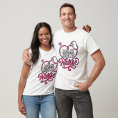 Verpleegster thuis roze stethoscoop shirt ontwerp_ (Unisex)