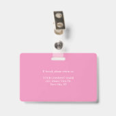 Verpleegster Thuiszorghulp Foto Badge (Achterkant met clip)