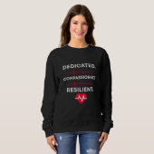 Verpleegster Tri-Blend Shirt (Voorkant volledig)