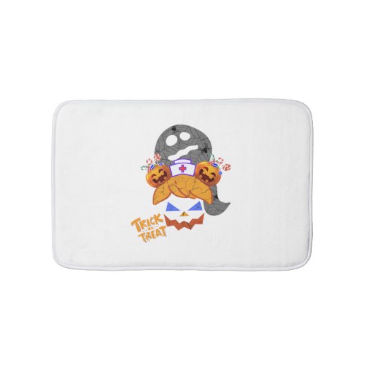 Verpleegster "trick or treat" badmat (Voorkant)