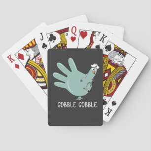 Verpleegster Turkije Kalkoen Squawk Team Verpleegs Pokerkaarten