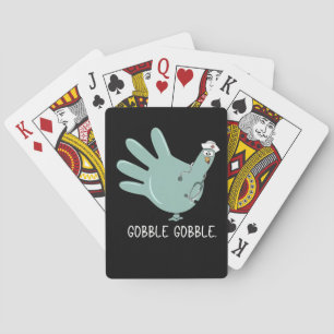Verpleegster Turkije Kalkoen Squawk Team Verpleegs Pokerkaarten