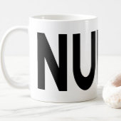 VERPLEEGSTER typografie trots beroep cadeau Koffiemok