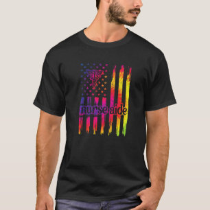 Verpleegster Us Vlag Verpleeghulp T-shirt