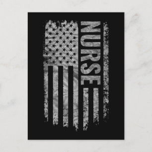 Verpleegster USA Vlag Bedrukte ontwerp Briefkaart