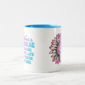 Verpleegster: Uw leven is mijn tijd Canvas tas waa Tweekleurige Koffiemok (Center)