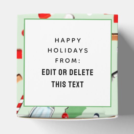 Verpleegster Vakantie Favoriet Box Bedankdoosjes (Bovenkant)