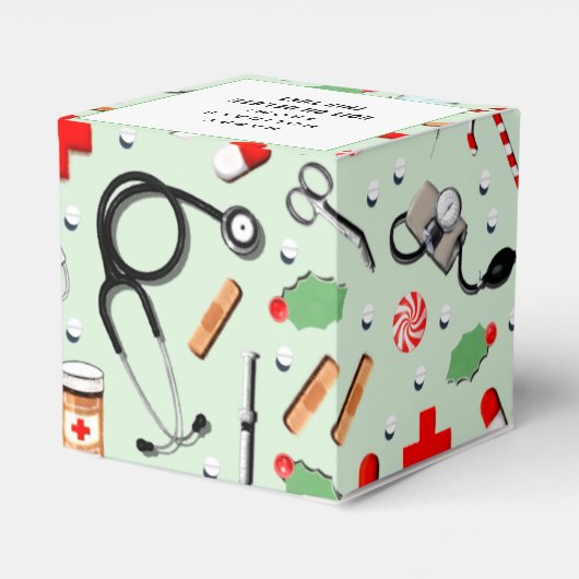 Verpleegster Vakantie Favoriet Box Bedankdoosjes (Achterkant)